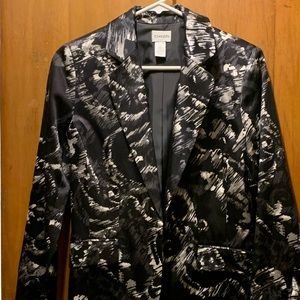 Silk Chicos women’s blazer black pattern jacket